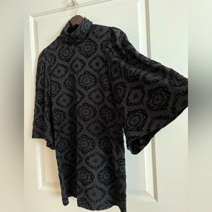 Designer Velvet vintage jacquard dress